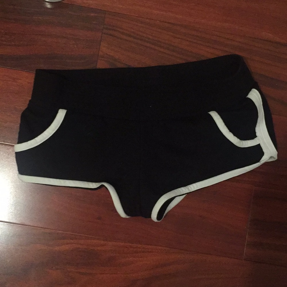 Black and white sexy shorts victoria secret